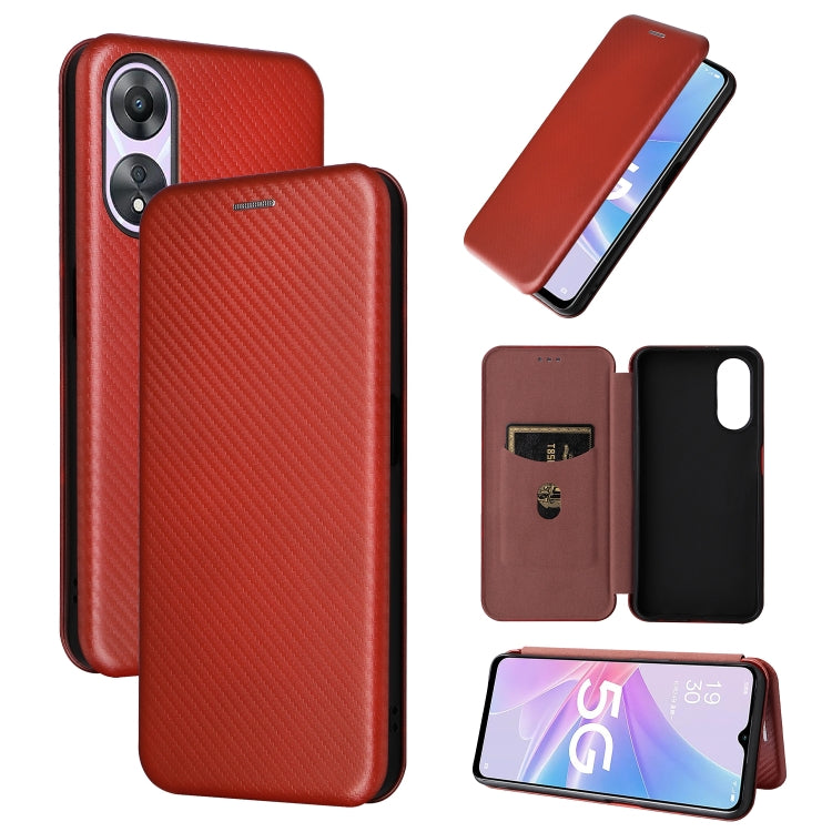 Carbon Fiber Texture Flip Leather Phone Case, For OPPO A58 5G, For Realme 10 4G, For Realme 10 Pro, For Realme GT Neo 3T / GT Neo2 5G