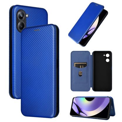 Carbon Fiber Texture Flip Leather Phone Case, For OPPO A58 5G, For Realme 10 4G, For Realme 10 Pro, For Realme GT Neo 3T / GT Neo2 5G