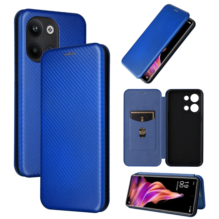 Carbon Fiber Texture Flip Leather Phone Case, For OPPO Reno9 / Reno9 Pro 5G, For TCL 40 R 5G, For TCL 40SE, For TCL 405