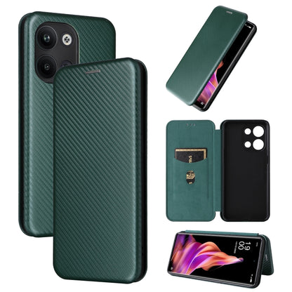 Carbon Fiber Texture Flip Leather Phone Case, For OPPO Reno9 / Reno9 Pro 5G, For TCL 40 R 5G, For TCL 40SE, For TCL 405