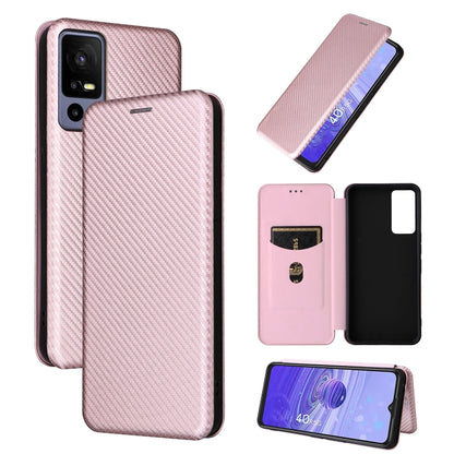 Carbon Fiber Texture Flip Leather Phone Case, For OPPO Reno9 / Reno9 Pro 5G, For TCL 40 R 5G, For TCL 40SE, For TCL 405