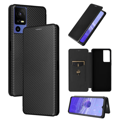 Carbon Fiber Texture Flip Leather Phone Case, For OPPO Reno9 / Reno9 Pro 5G, For TCL 40 R 5G, For TCL 40SE, For TCL 405