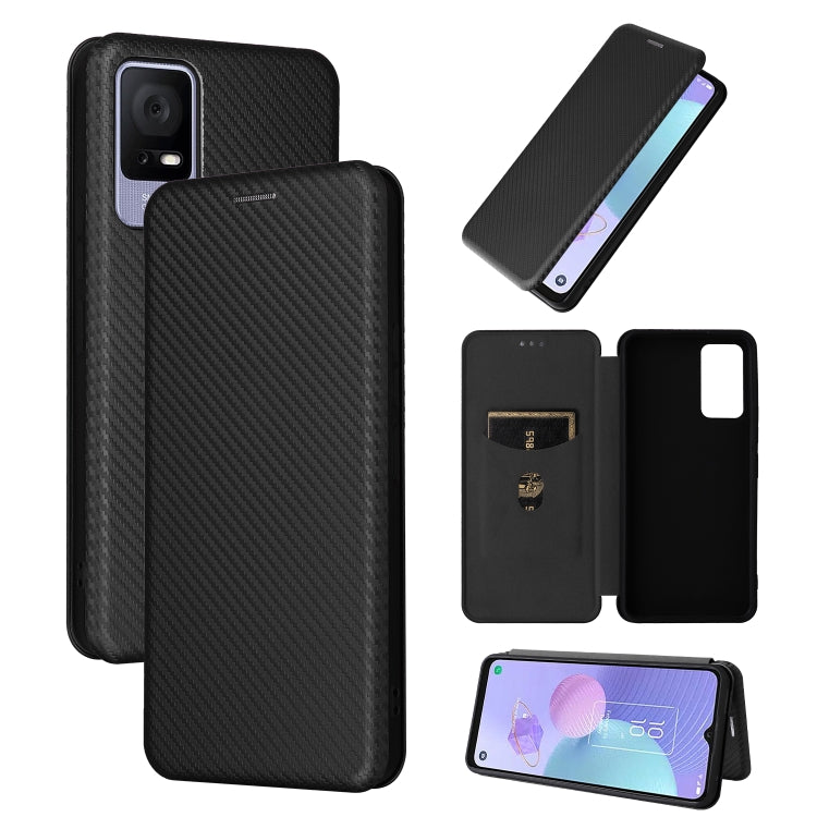 Carbon Fiber Texture Flip Leather Phone Case, For OPPO Reno9 / Reno9 Pro 5G, For TCL 40 R 5G, For TCL 40SE, For TCL 405