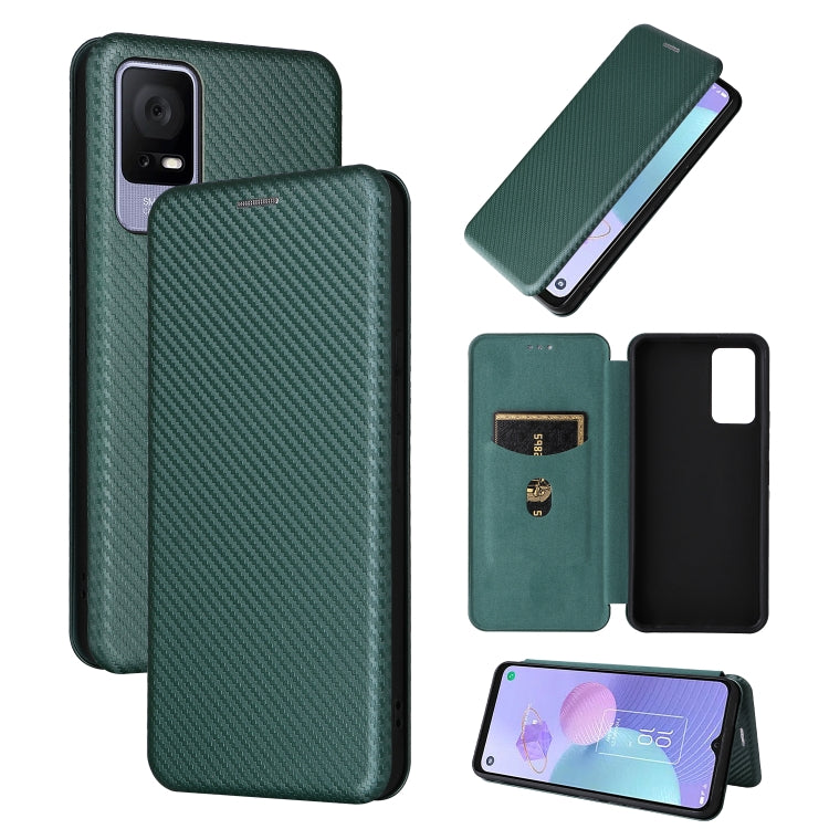 Carbon Fiber Texture Flip Leather Phone Case, For OPPO Reno9 / Reno9 Pro 5G, For TCL 40 R 5G, For TCL 40SE, For TCL 405
