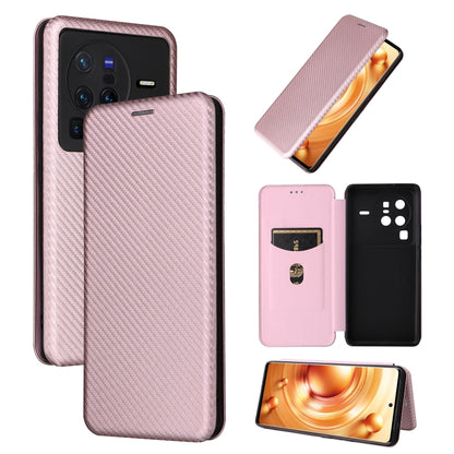 Carbon Fiber Texture Flip Leather Phone Case, For vivo X80 Pro 5G, For vivo X90 Pro+ 5G, For Fujitsu Arrows N F-51C, For Google Pixel 7a