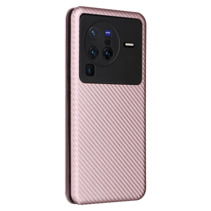 Carbon Fiber Texture Flip Leather Phone Case, For vivo X80 Pro 5G, For vivo X90 Pro+ 5G, For Fujitsu Arrows N F-51C, For Google Pixel 7a