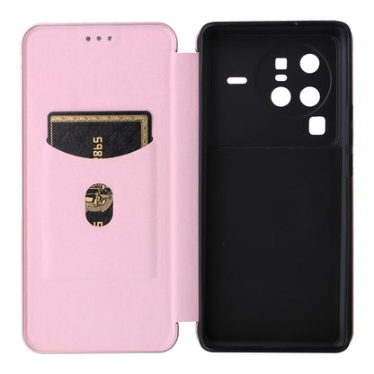 Carbon Fiber Texture Flip Leather Phone Case, For vivo X80 Pro 5G, For vivo X90 Pro+ 5G, For Fujitsu Arrows N F-51C, For Google Pixel 7a