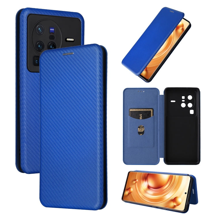 Carbon Fiber Texture Flip Leather Phone Case, For vivo X80 Pro 5G, For vivo X90 Pro+ 5G, For Fujitsu Arrows N F-51C, For Google Pixel 7a