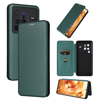 Carbon Fiber Texture Flip Leather Phone Case, For vivo X80 Pro 5G, For vivo X90 Pro+ 5G, For Fujitsu Arrows N F-51C, For Google Pixel 7a