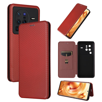 Carbon Fiber Texture Flip Leather Phone Case, For vivo X80 Pro 5G, For vivo X90 Pro+ 5G, For Fujitsu Arrows N F-51C, For Google Pixel 7a