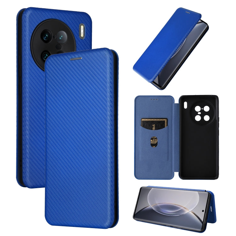 Carbon Fiber Texture Flip Leather Phone Case, For vivo X80 Pro 5G, For vivo X90 Pro+ 5G, For Fujitsu Arrows N F-51C, For Google Pixel 7a