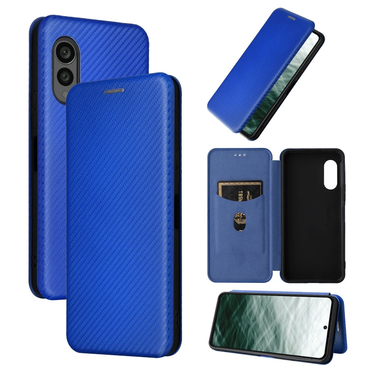 Carbon Fiber Texture Flip Leather Phone Case, For vivo X80 Pro 5G, For vivo X90 Pro+ 5G, For Fujitsu Arrows N F-51C, For Google Pixel 7a