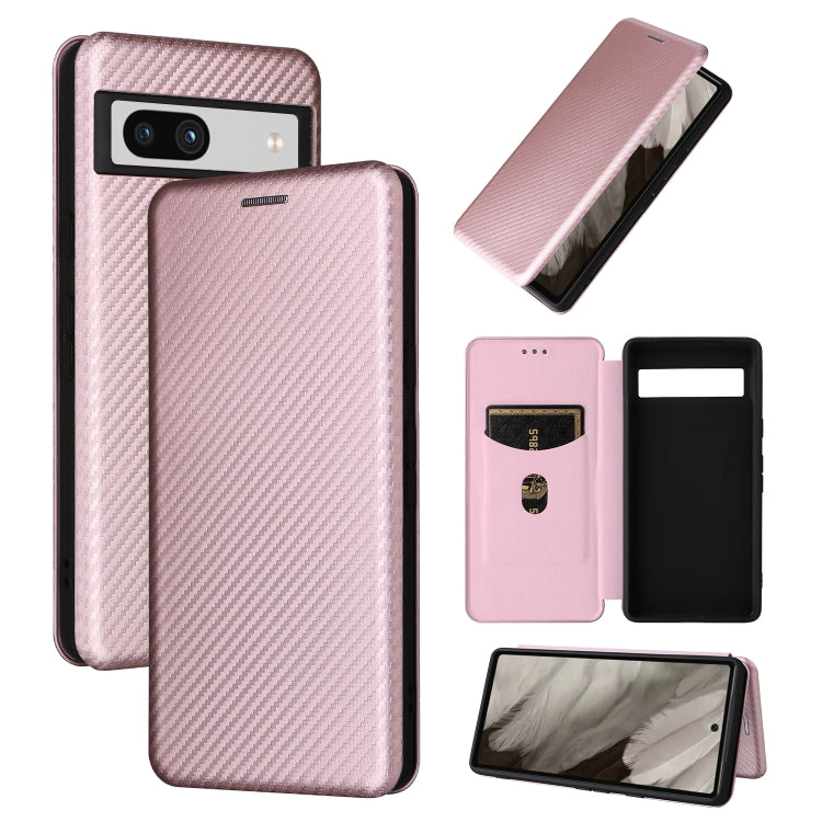Carbon Fiber Texture Flip Leather Phone Case, For vivo X80 Pro 5G, For vivo X90 Pro+ 5G, For Fujitsu Arrows N F-51C, For Google Pixel 7a