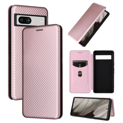 Carbon Fiber Texture Flip Leather Phone Case, For vivo X80 Pro 5G, For vivo X90 Pro+ 5G, For Fujitsu Arrows N F-51C, For Google Pixel 7a