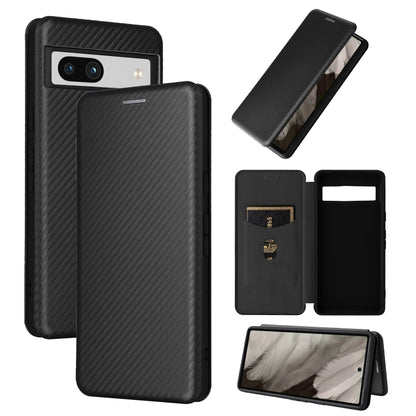 Carbon Fiber Texture Flip Leather Phone Case, For vivo X80 Pro 5G, For vivo X90 Pro+ 5G, For Fujitsu Arrows N F-51C, For Google Pixel 7a