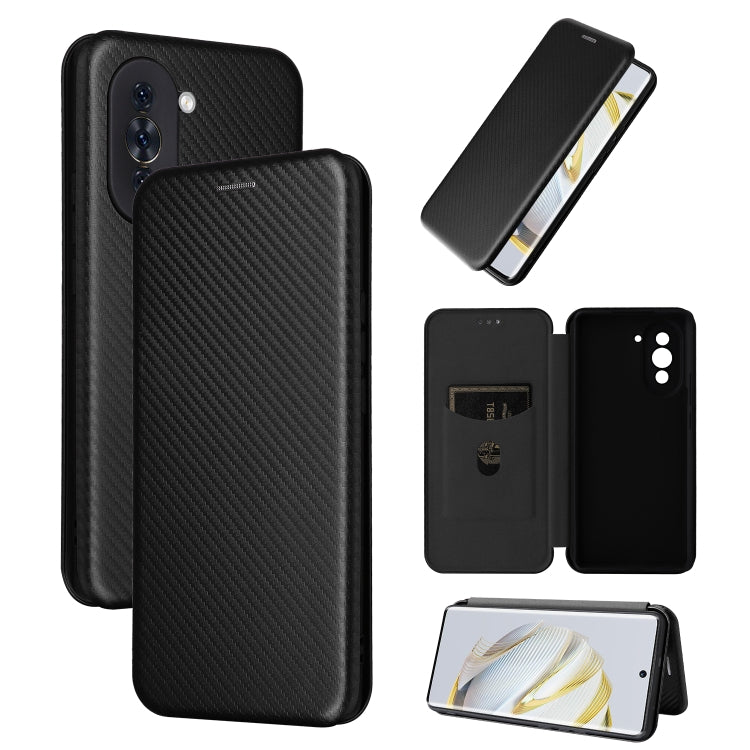 Carbon Fiber Texture Flip Leather Phone Case, For Huawei nova 10, For Ulefone Note 14, For Samsung Galaxy A34 5G, For Samsung Galaxy A54 5G