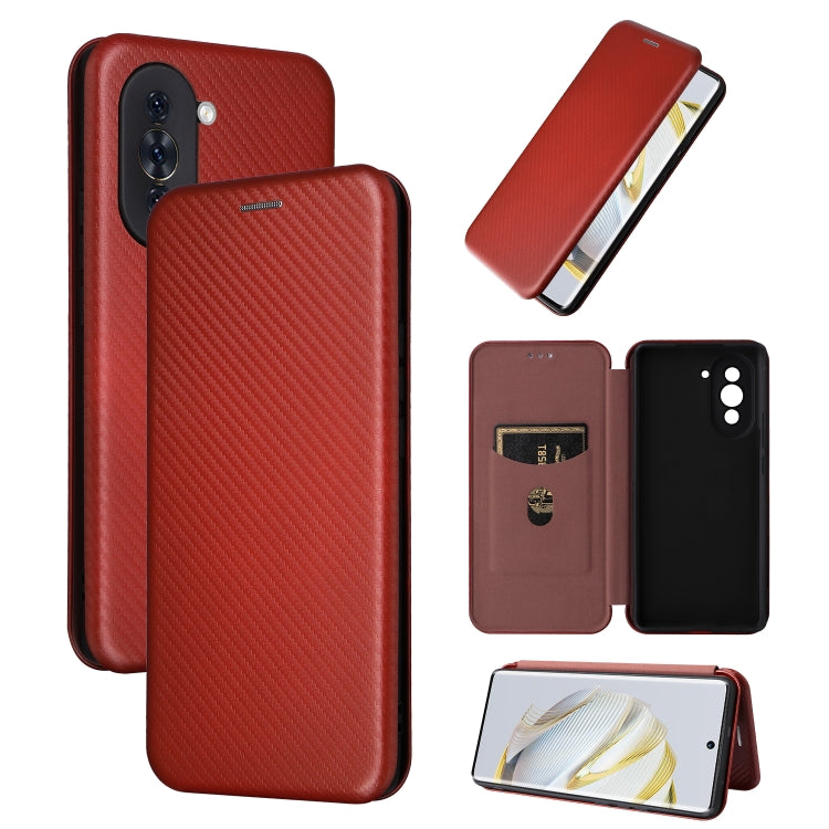 Carbon Fiber Texture Flip Leather Phone Case, For Huawei nova 10, For Ulefone Note 14, For Samsung Galaxy A34 5G, For Samsung Galaxy A54 5G