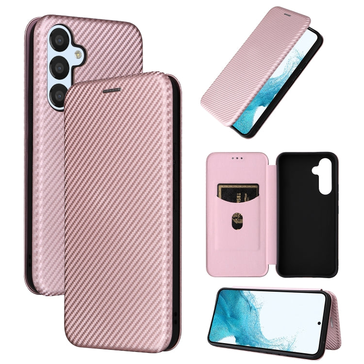 Carbon Fiber Texture Flip Leather Phone Case, For Huawei nova 10, For Ulefone Note 14, For Samsung Galaxy A34 5G, For Samsung Galaxy A54 5G