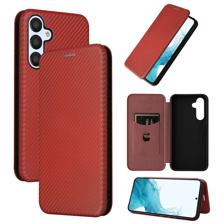 Carbon Fiber Texture Flip Leather Phone Case, For Huawei nova 10, For Ulefone Note 14, For Samsung Galaxy A34 5G, For Samsung Galaxy A54 5G