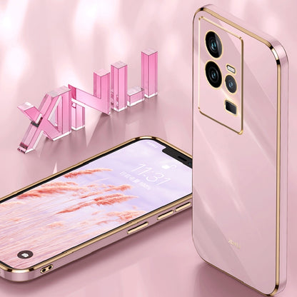 XINLI Straight Edge 6D Electroplate TPU Phone Case, For vivo iQOO 11 5G, For Realme 10 Pro 5G, For Realme 10 Pro+