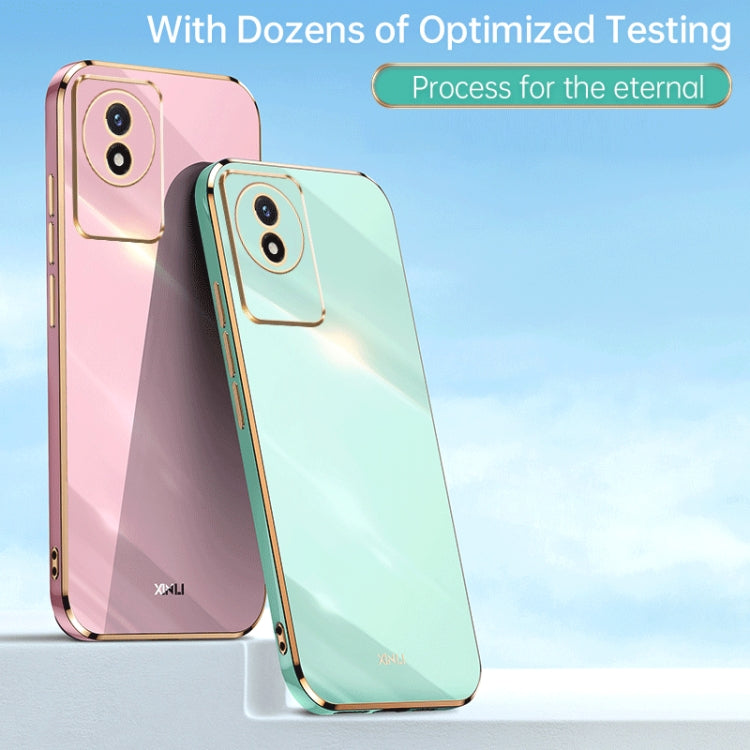 XINLI Straight Edge 6D Electroplate TPU Phone Case, For vivo Y02 4G, For Xiaomi Redmi K60, For Xiaomi Redmi K60E