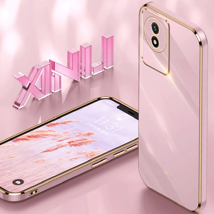 XINLI Straight Edge 6D Electroplate TPU Phone Case, For vivo Y02 4G, For Xiaomi Redmi K60, For Xiaomi Redmi K60E