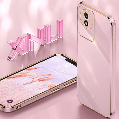 XINLI Straight Edge 6D Electroplate TPU Phone Case, For vivo Y02 4G, For Xiaomi Redmi K60, For Xiaomi Redmi K60E