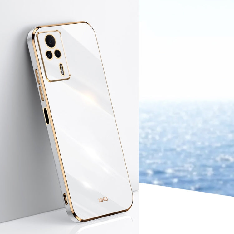 XINLI Straight Edge 6D Electroplate TPU Phone Case, For vivo Y02 4G, For Xiaomi Redmi K60, For Xiaomi Redmi K60E