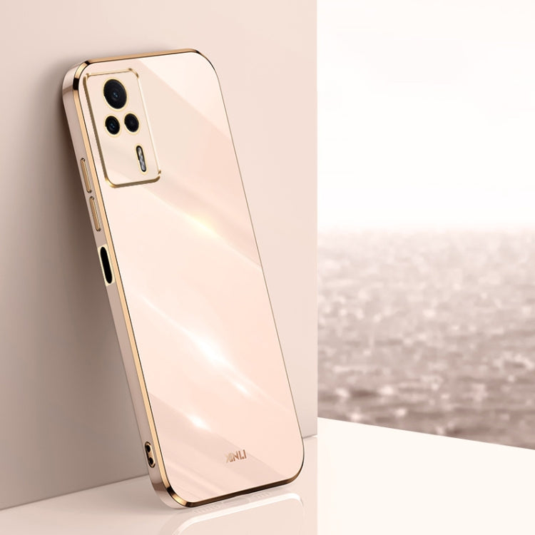 XINLI Straight Edge 6D Electroplate TPU Phone Case, For vivo Y02 4G, For Xiaomi Redmi K60, For Xiaomi Redmi K60E