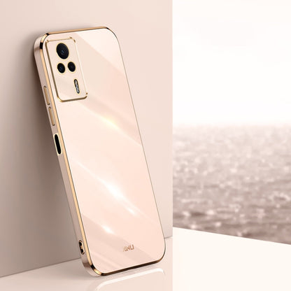 XINLI Straight Edge 6D Electroplate TPU Phone Case, For vivo Y02 4G, For Xiaomi Redmi K60, For Xiaomi Redmi K60E