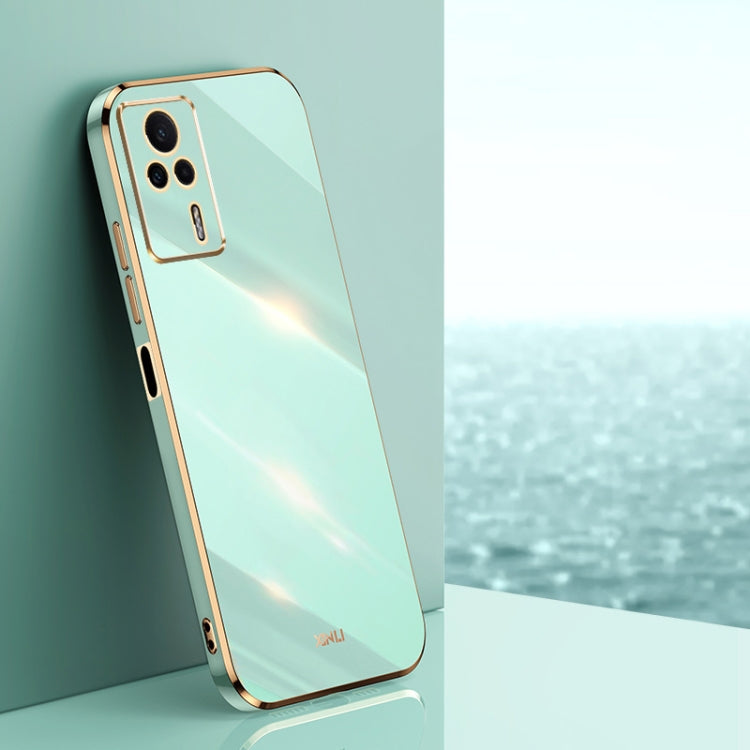 XINLI Straight Edge 6D Electroplate TPU Phone Case, For vivo Y02 4G, For Xiaomi Redmi K60, For Xiaomi Redmi K60E