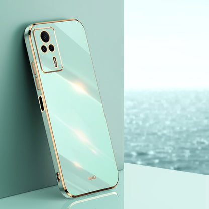 XINLI Straight Edge 6D Electroplate TPU Phone Case, For vivo Y02 4G, For Xiaomi Redmi K60, For Xiaomi Redmi K60E