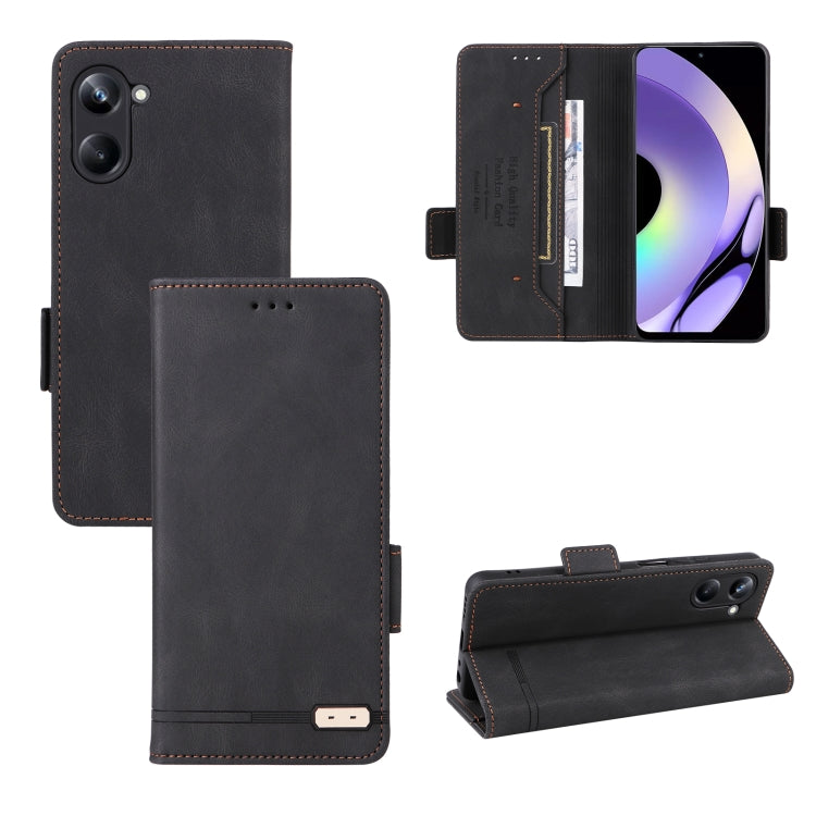 Magnetic Clasp Leather Phone Case, For Realme 10 Pro, For Realme 10 Pro+, For Fujitsu Arrows N F-51C, For OPPO A58 5G