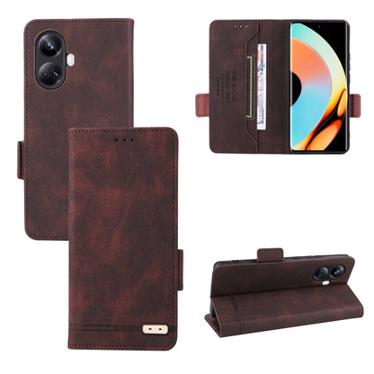 Magnetic Clasp Leather Phone Case, For Realme 10 Pro, For Realme 10 Pro+, For Fujitsu Arrows N F-51C, For OPPO A58 5G