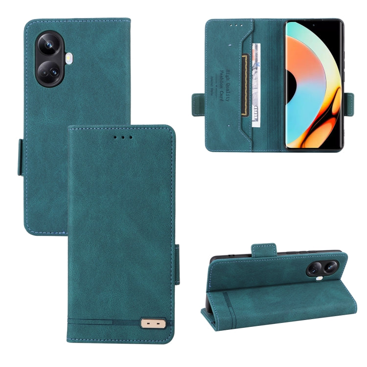 Magnetic Clasp Leather Phone Case, For Realme 10 Pro, For Realme 10 Pro+, For Fujitsu Arrows N F-51C, For OPPO A58 5G
