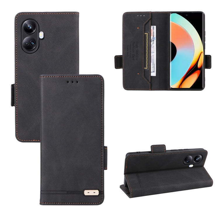 Magnetic Clasp Leather Phone Case, For Realme 10 Pro, For Realme 10 Pro+, For Fujitsu Arrows N F-51C, For OPPO A58 5G