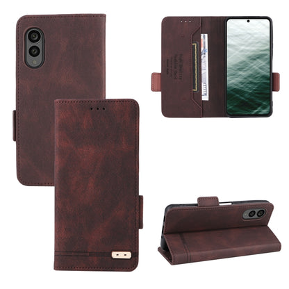 Magnetic Clasp Leather Phone Case, For Realme 10 Pro, For Realme 10 Pro+, For Fujitsu Arrows N F-51C, For OPPO A58 5G