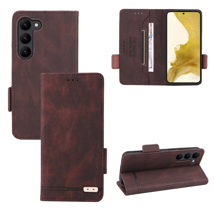 Magnetic Clasp Leather Phone Case, For Samsung Galaxy S23 5G, For Samsung Galaxy S23+ 5G, For Samsung Galaxy S23 Ultra 5G, For ZTE Libero 5G III