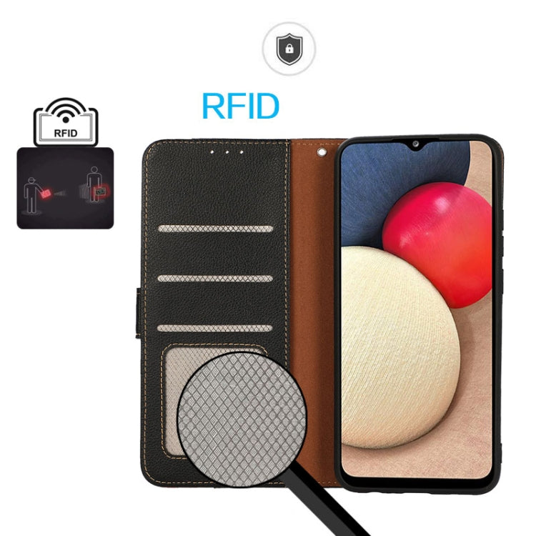 KHAZNEH Litchi Texture Leather RFID Phone Case, For Xiaomi 13T / Redmi K60 Ultra, For Xiaomi Redmi 12, For Xiaomi Redmi Note 12S 4G, For Xiaomi 13 Pro, For Xiaomi 13