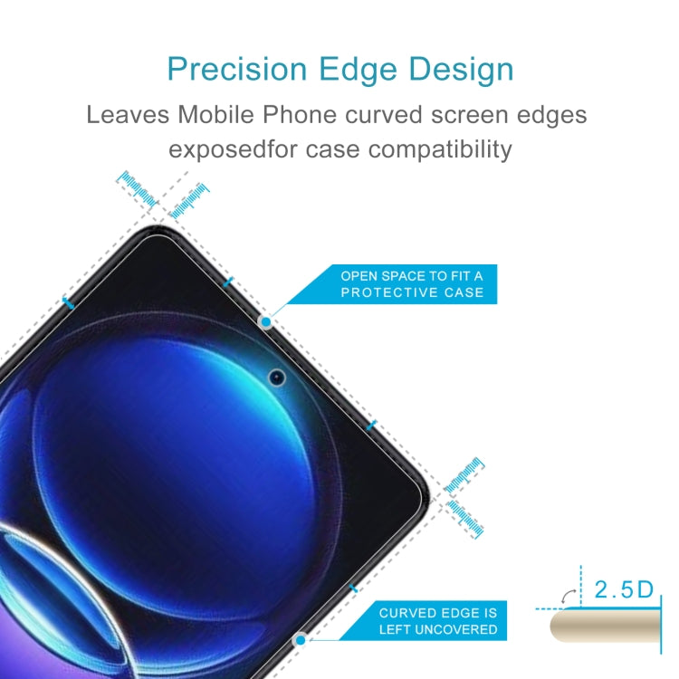 0.26mm 9H 2.5D Tempered Glass Film, For Xiaomi Redmi Note 12 Pro 5G/12 Pro+ Global (1 PC)