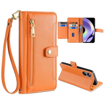 Sheep Texture Cross-body Zipper Wallet Leather Phone Case, For Realme 10 Pro 5G, For Realme GT2 Pro, For vivo X60, For vivo X90
