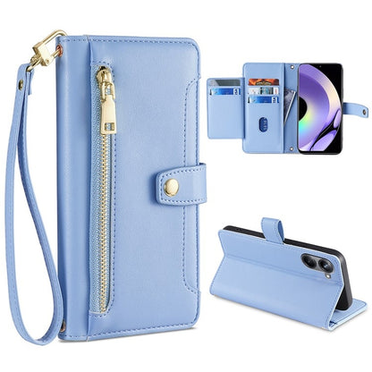 Sheep Texture Cross-body Zipper Wallet Leather Phone Case, For Realme 10 Pro 5G, For Realme GT2 Pro, For vivo X60, For vivo X90