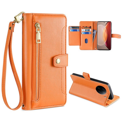 Sheep Texture Cross-body Zipper Wallet Leather Phone Case, For vivo X90 Pro / X90 Pro+, For Google Pixel 7 5G, For Google Pixel 7 Pro, For ASUS Zenfone 9 / Zenfone 9Z