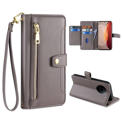 Sheep Texture Cross-body Zipper Wallet Leather Phone Case, For vivo X90 Pro / X90 Pro+, For Google Pixel 7 5G, For Google Pixel 7 Pro, For ASUS Zenfone 9 / Zenfone 9Z