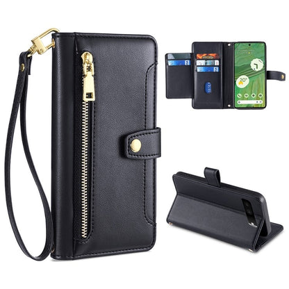 Sheep Texture Cross-body Zipper Wallet Leather Phone Case, For vivo X90 Pro / X90 Pro+, For Google Pixel 7 5G, For Google Pixel 7 Pro, For ASUS Zenfone 9 / Zenfone 9Z
