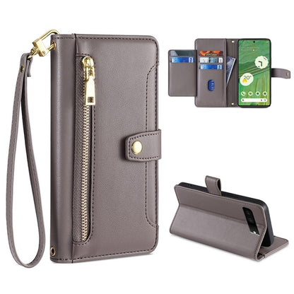 Sheep Texture Cross-body Zipper Wallet Leather Phone Case, For vivo X90 Pro / X90 Pro+, For Google Pixel 7 5G, For Google Pixel 7 Pro, For ASUS Zenfone 9 / Zenfone 9Z