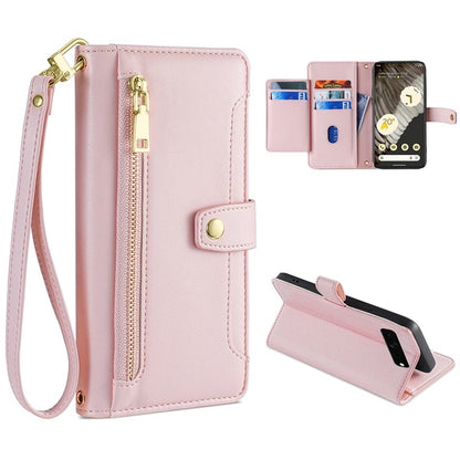 Sheep Texture Cross-body Zipper Wallet Leather Phone Case, For vivo X90 Pro / X90 Pro+, For Google Pixel 7 5G, For Google Pixel 7 Pro, For ASUS Zenfone 9 / Zenfone 9Z