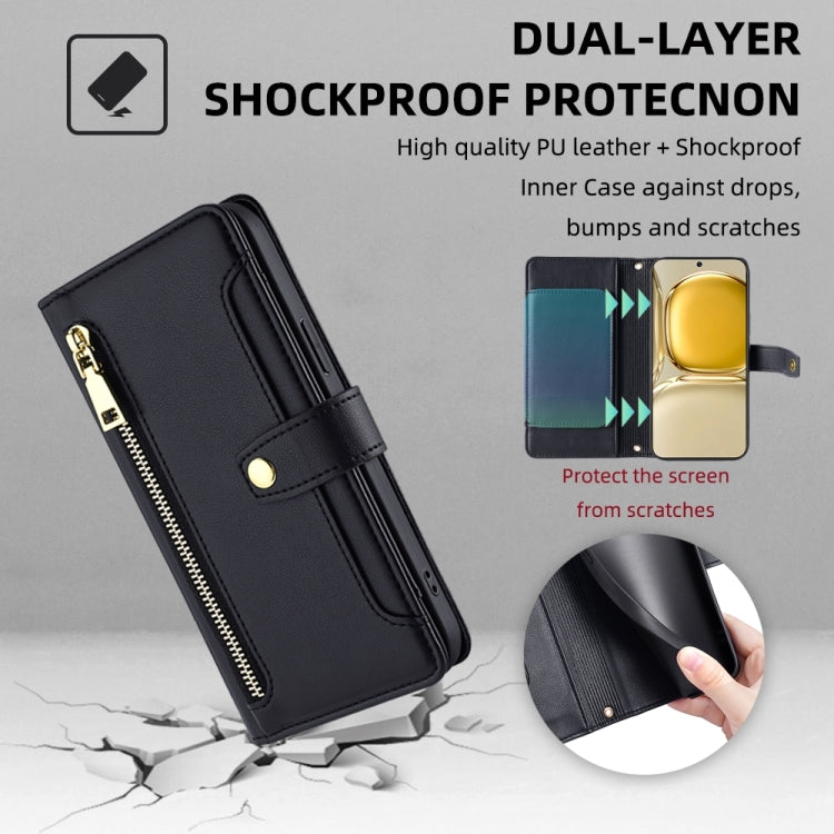 Sheep Texture Cross-body Zipper Wallet Leather Phone Case, For Huawei P50, For Huawei P Smart Z / Enjoy 10 Plus, For Huawei Nova 10 Pro, For Huawei Mate 50