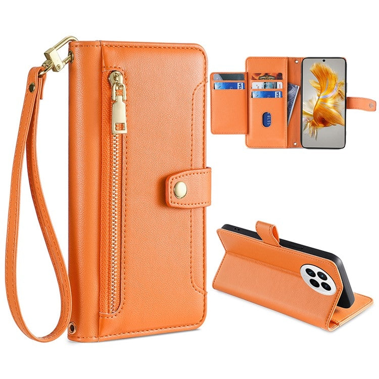 Sheep Texture Cross-body Zipper Wallet Leather Phone Case, For Huawei P50, For Huawei P Smart Z / Enjoy 10 Plus, For Huawei Nova 10 Pro, For Huawei Mate 50
