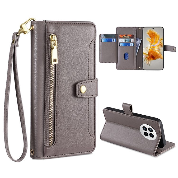Sheep Texture Cross-body Zipper Wallet Leather Phone Case, For Huawei P50, For Huawei P Smart Z / Enjoy 10 Plus, For Huawei Nova 10 Pro, For Huawei Mate 50